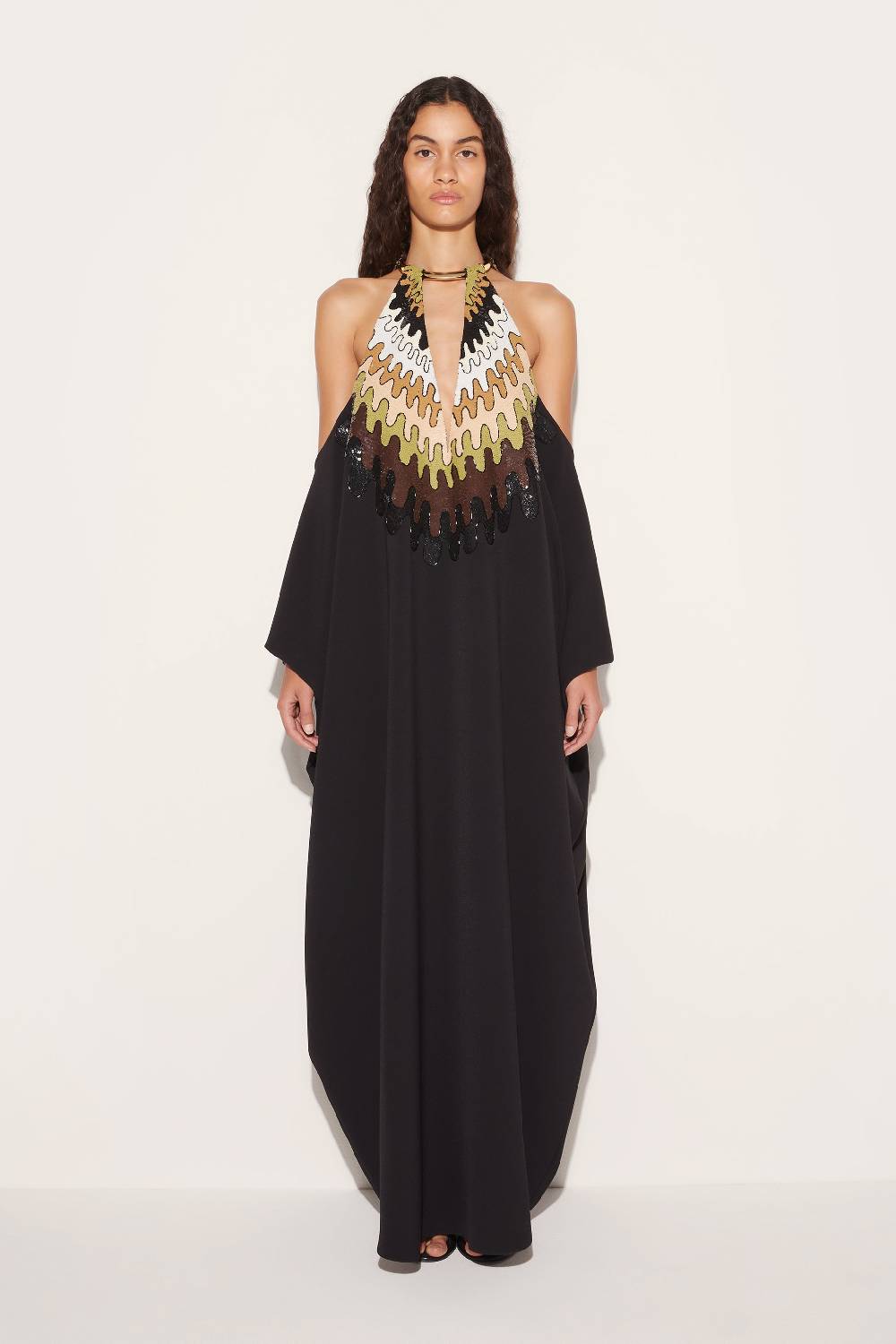 Pucci Abito kaftano con paillettes e motivo Bersaglio Comprane uno, ottenene uno gratis