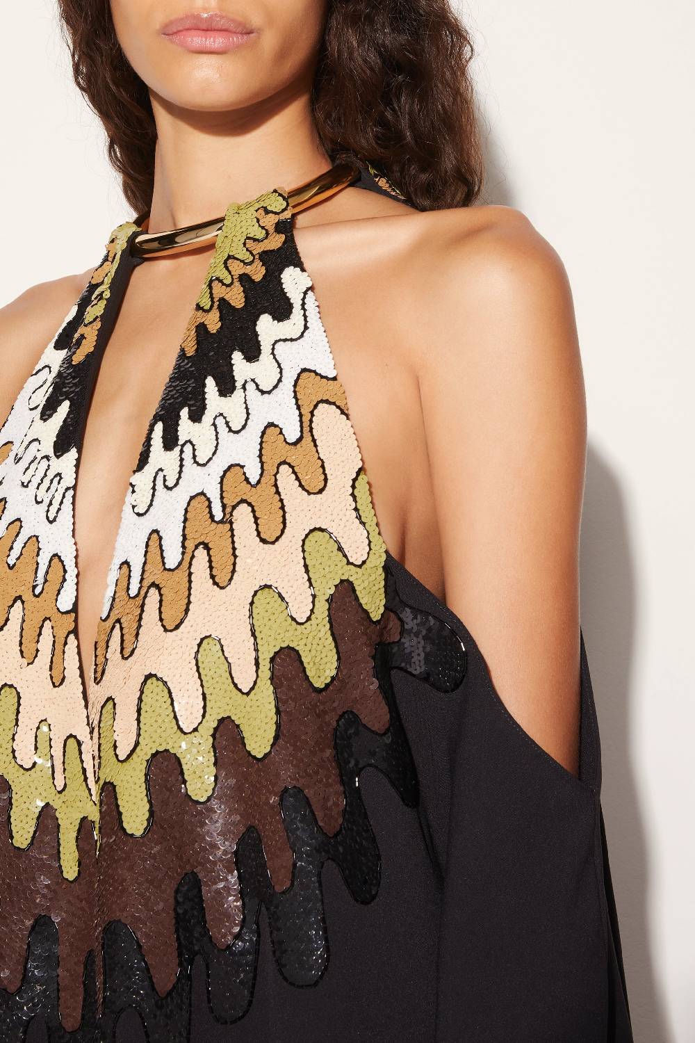 Pucci Abito kaftano con paillettes e motivo Bersaglio Comprane uno, ottenene uno gratis