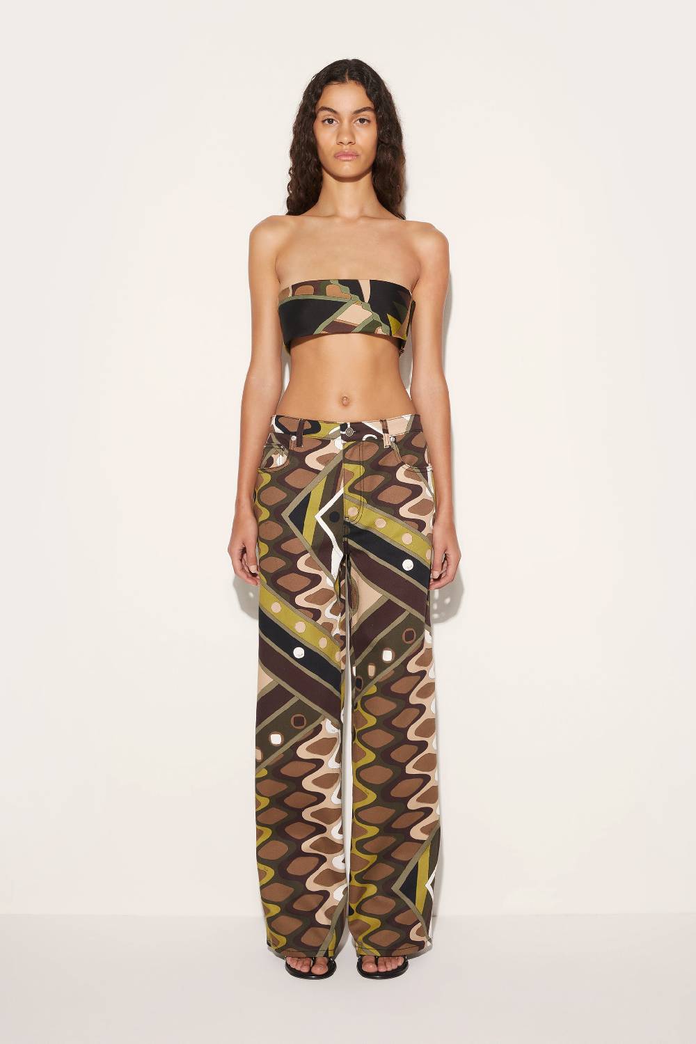 Pucci Top a fascia in seta con stampa Vivara Fino al 65% di sconto