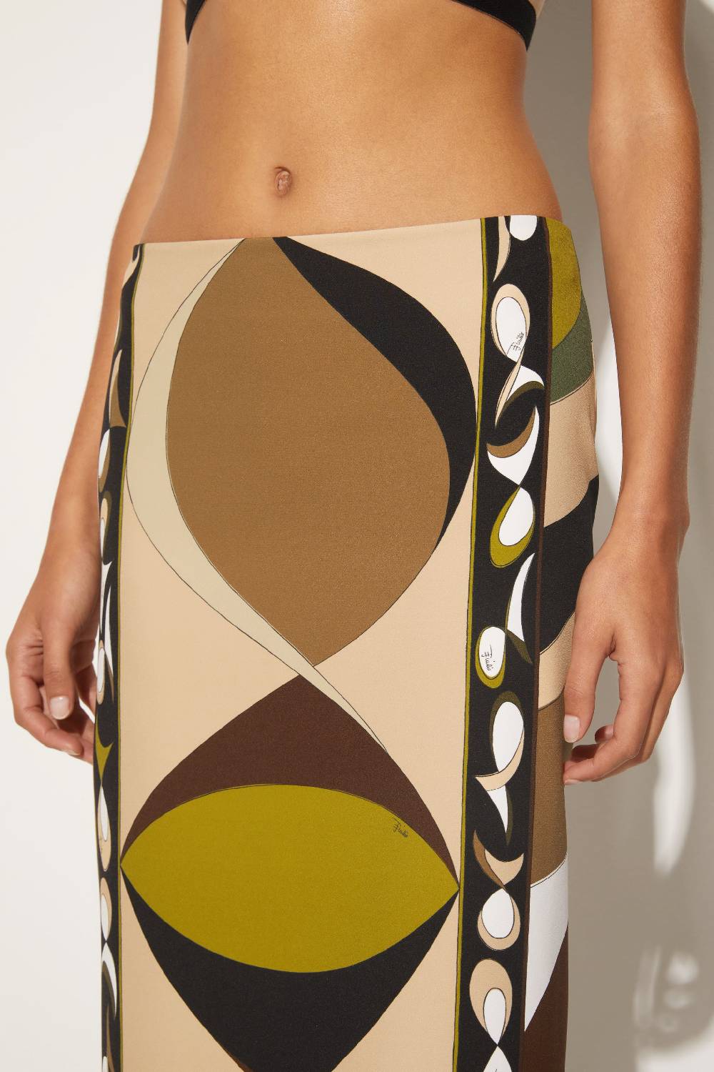 Pucci Gonna lunga con stampa Pesci Discount Store per i nuovi prodotti