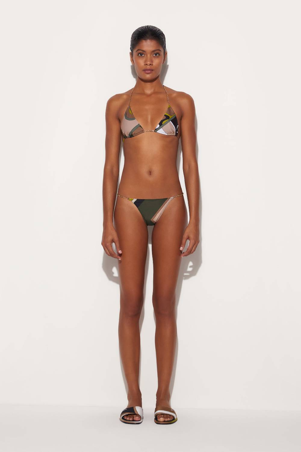 Pucci Top bikini con stampa Vivara Italy