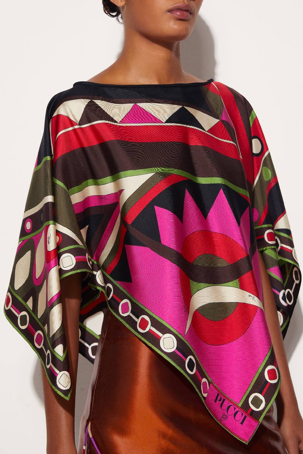 Pucci Top in seta con stampa Vivara Nuovo