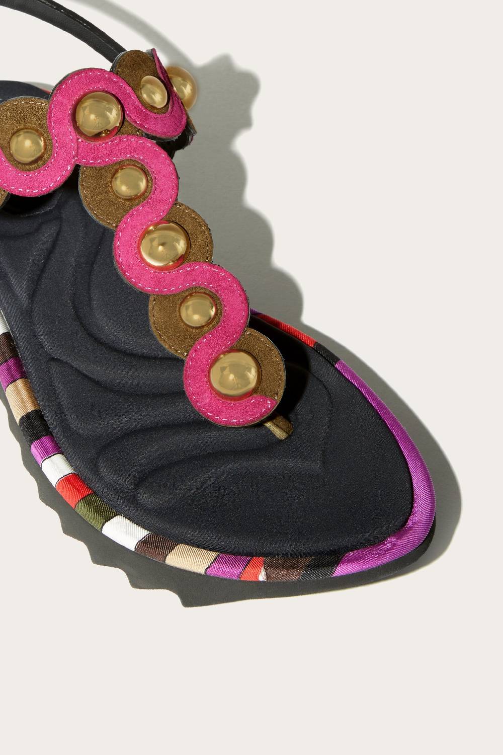 Pucci Sandali in pelle scamosciata con motivo Onde Soddisfazione Garantita