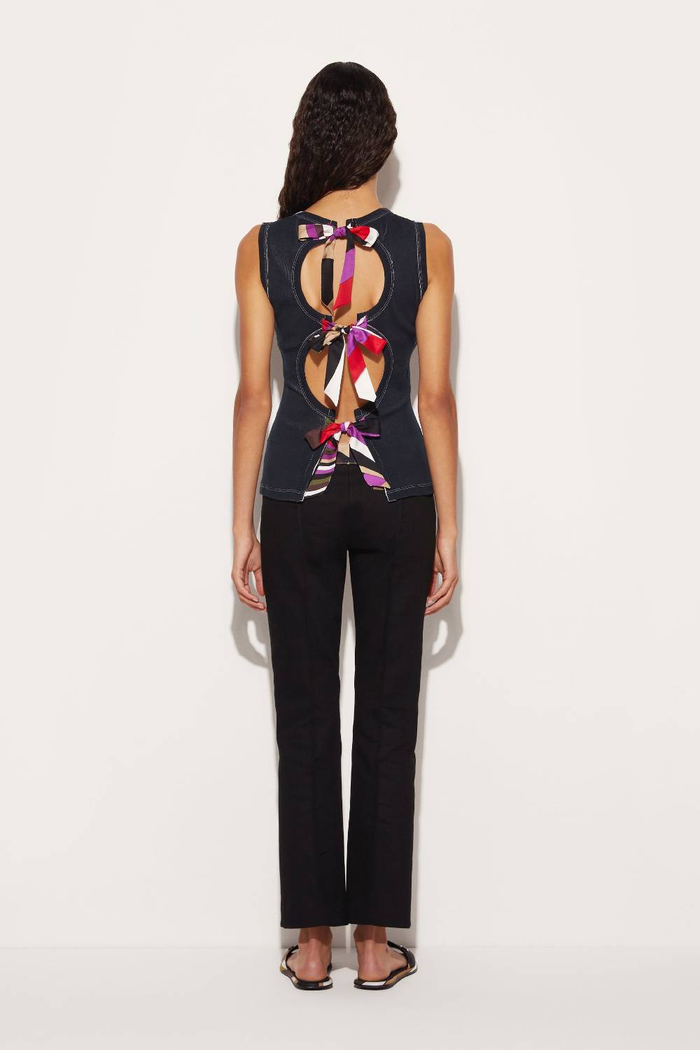 Pucci Canotta con stampa Marmo e cut-out Acquista Ora