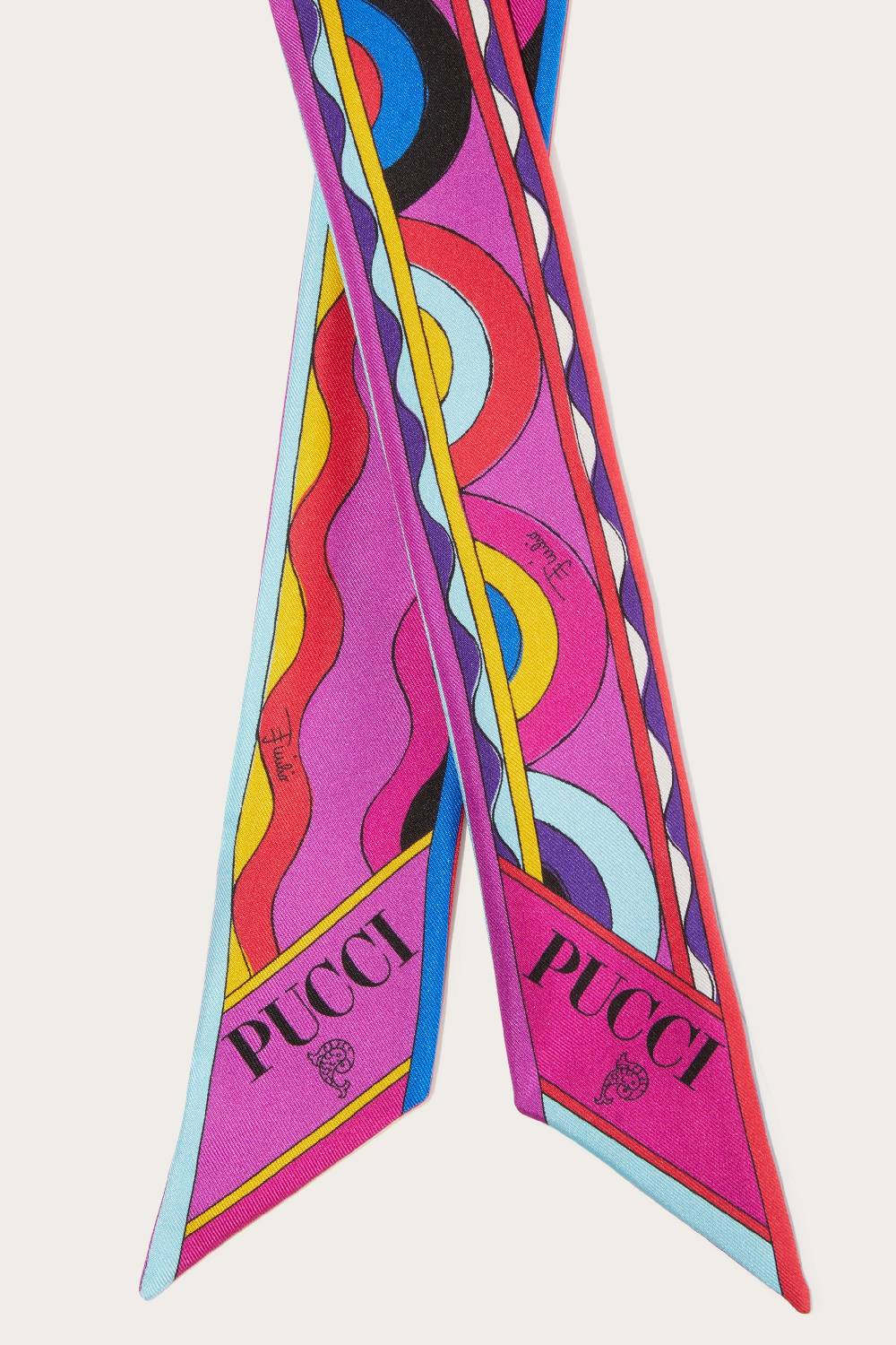 Pucci Foulard in seta con stampe Onde e Bersaglio Shopping Online