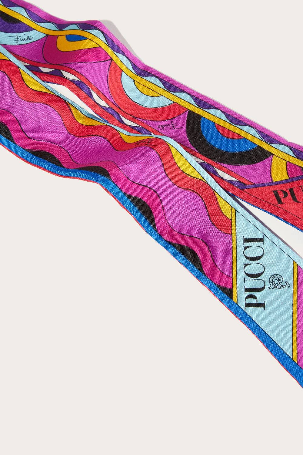 Pucci Foulard in seta con stampe Onde e Bersaglio Shopping Online