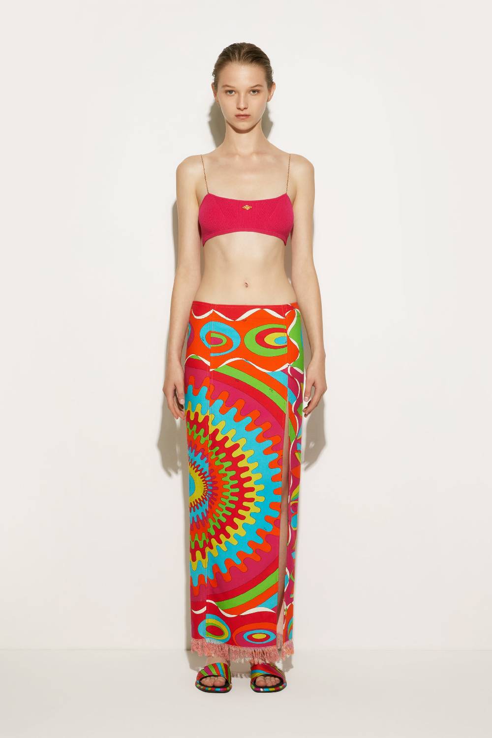 Pucci Top a fascia con spalline a catena Convenienza