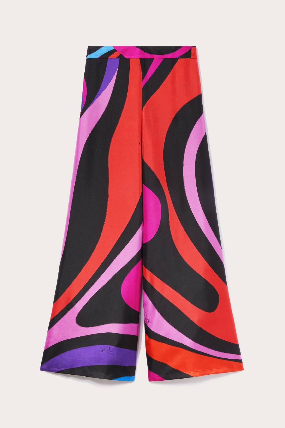 Pucci Pantaloni in seta con stampa Marmo Offerta