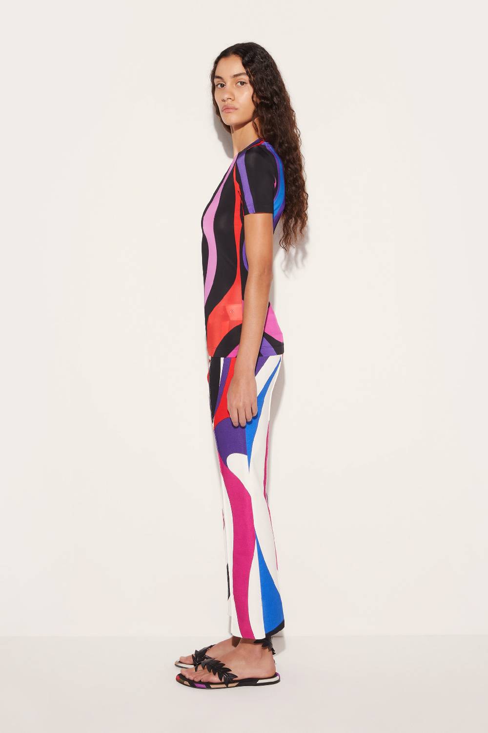 Pucci T-shirt con stampa Marmo Economico