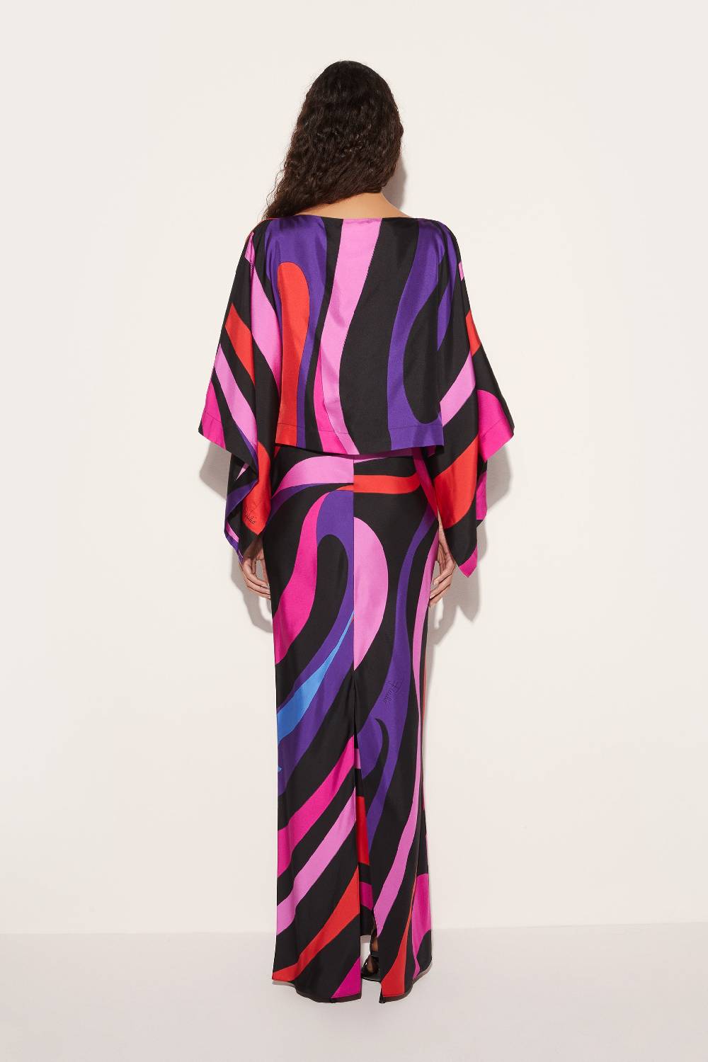 Pucci Abito in seta con stampa Marmo Outlet