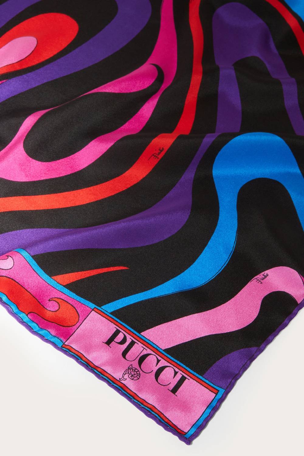 Pucci Hijab in seta con stampa Marmo Offerte