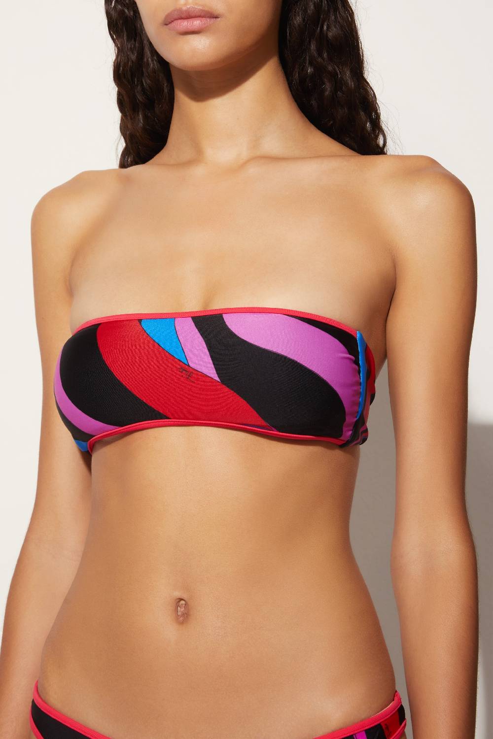 Pucci Top bikini con stampa Marmo Negozio