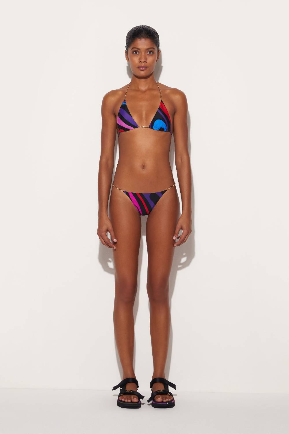 Pucci Top bikini con stampa Marmo Negozio online di fabbrica