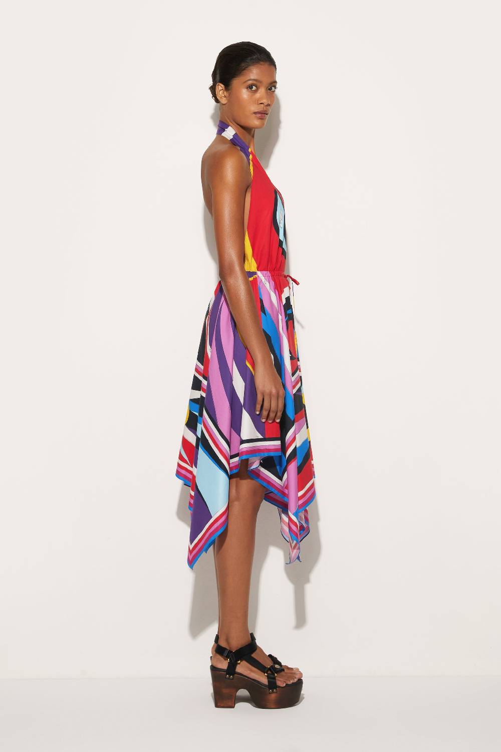 Pucci Abito con stampa Cigni Offerta speciale