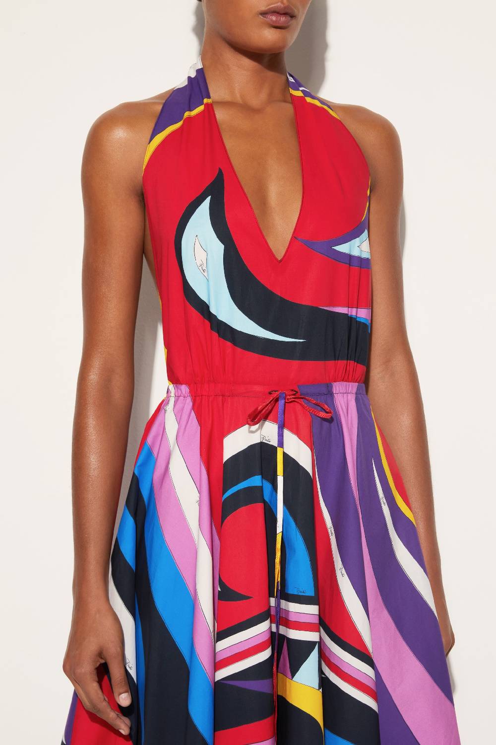 Pucci Abito con stampa Cigni Offerta speciale