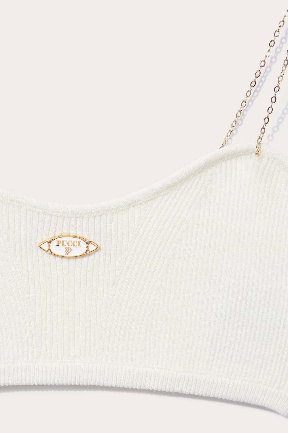 Pucci Top a fascia con spalline a catena Offerta Giorno del Papà