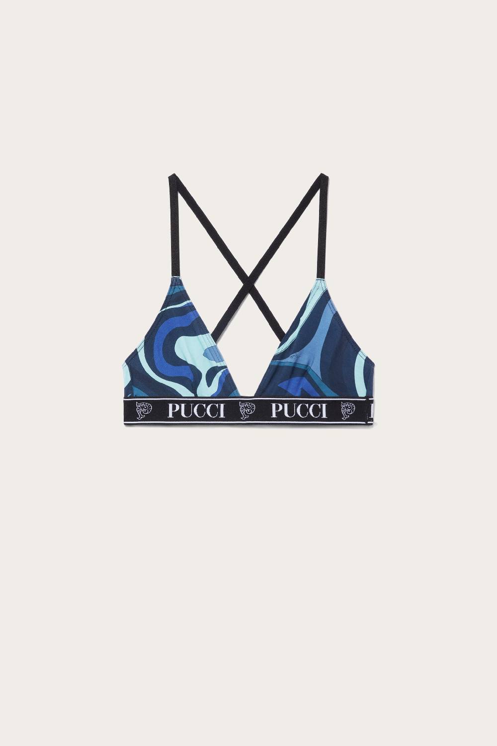 Pucci 3 Pack Reggiseno a triangolo con logo jacquard Offerte giornaliere
