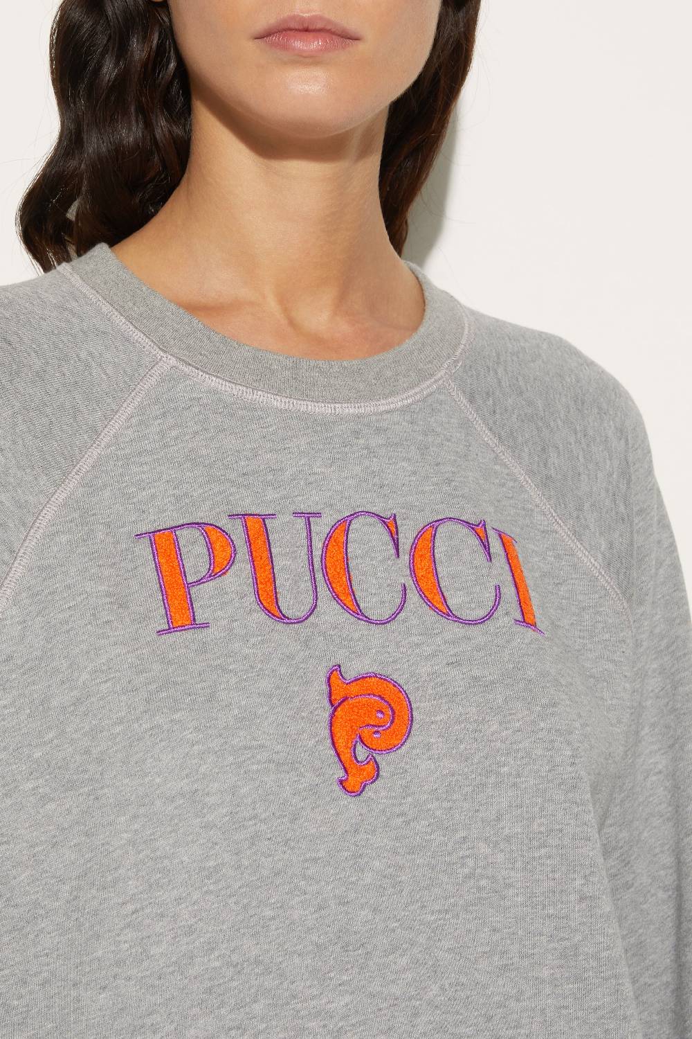 Pucci Felpa con logo ricamato Offerta settimanale