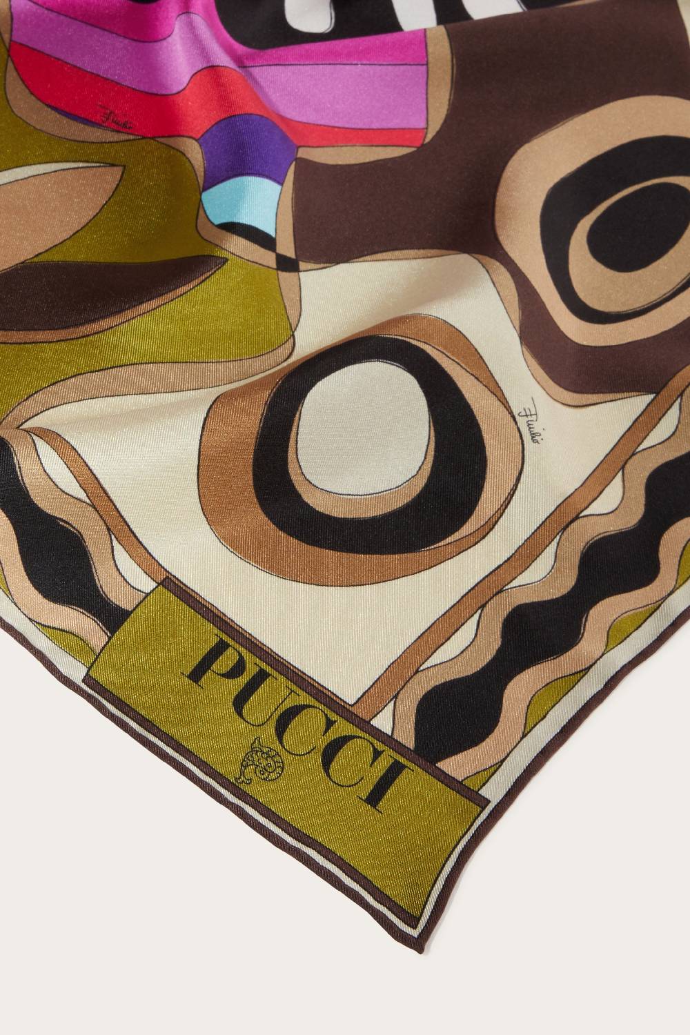 Pucci Carré grande in seta con stampa Bersaglio Fino al 50% di sconto