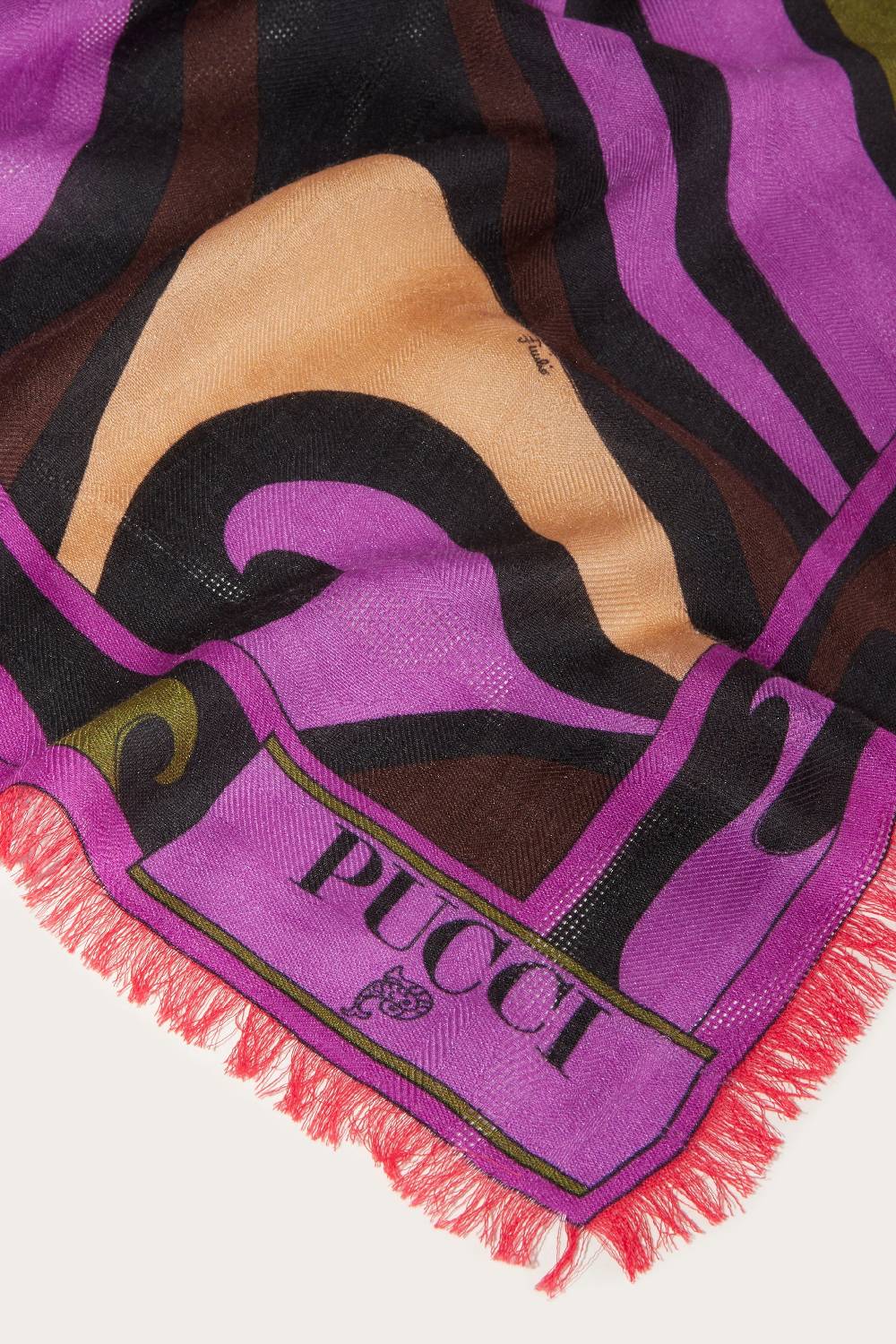 Pucci Foulard grande jacquard con motivo Marmo Fino al 60% di sconto