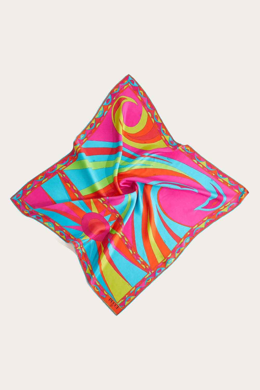 Pucci Carré grande in seta con stampa Cigni Only for today