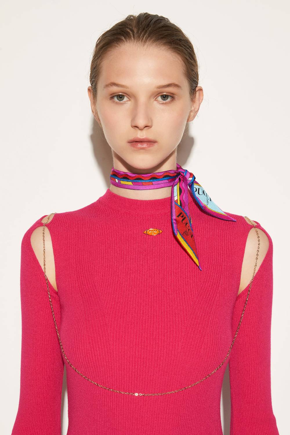 Pucci Foulard in seta con stampe Vivara e Bersaglio Offerta speciale della fabbrica