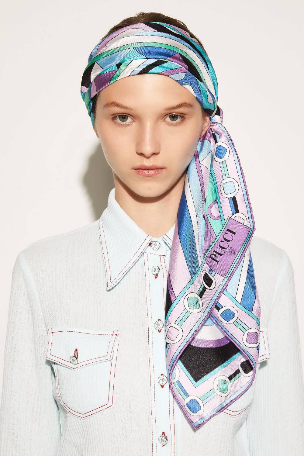 Pucci Foulard in seta con stampa Vivara Italia