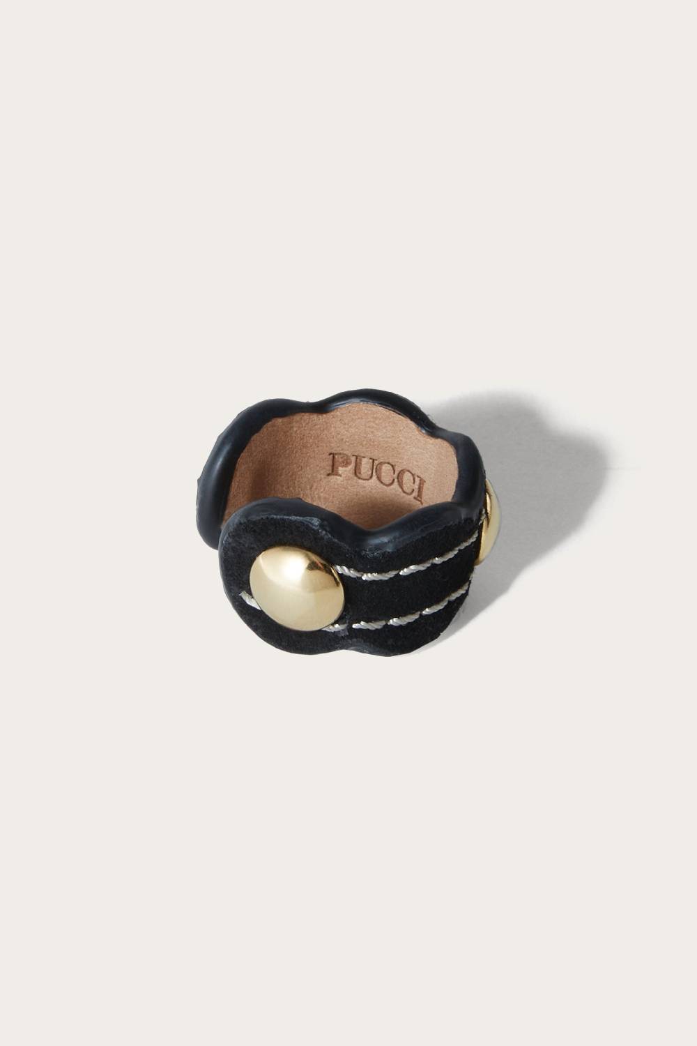 Pucci Anello Onde sottile in pelle scamosciata Negozi Online