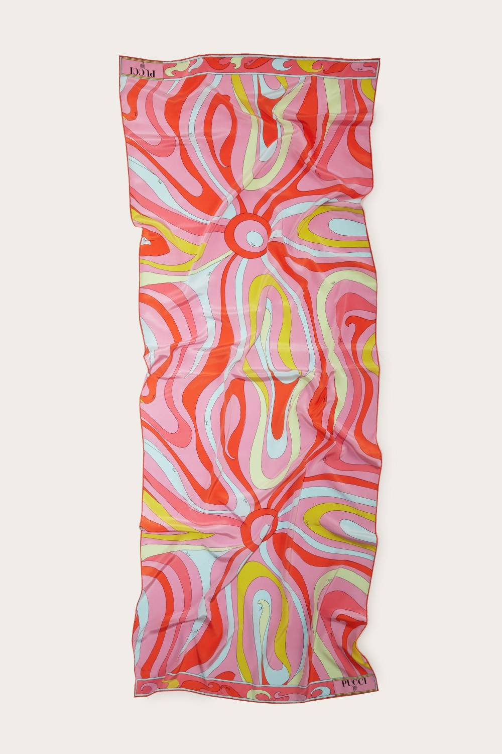 Pucci Foulard in seta con stampa Marmo
