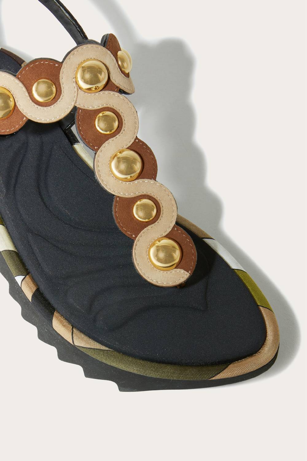 Pucci Sandali in pelle scamosciata con motivo Onde Hotsell