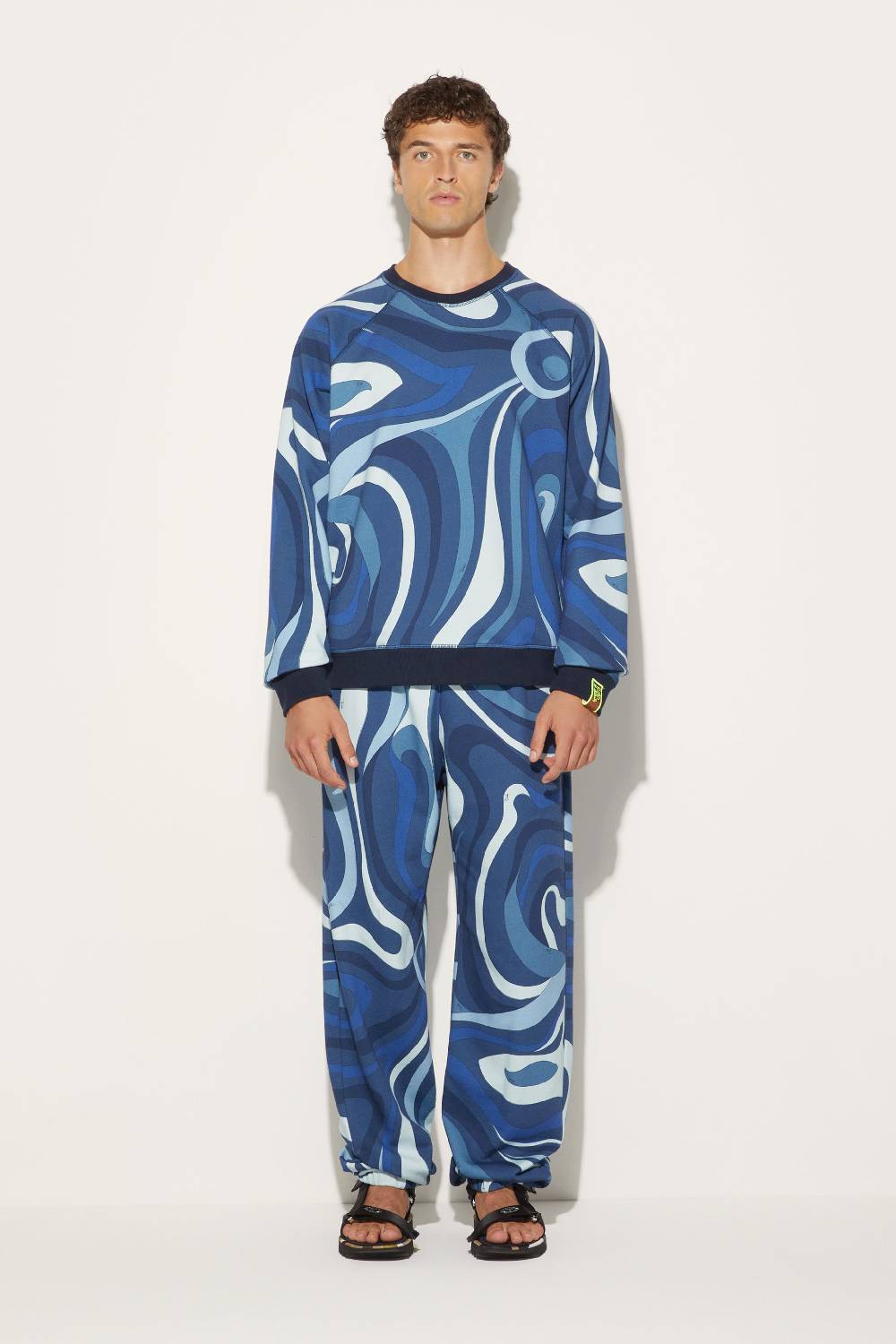 Pucci Felpa con stampa Marmo Moda