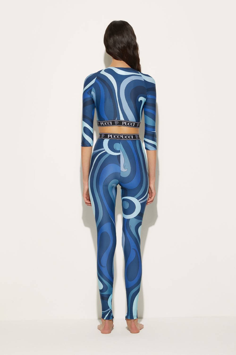 Pucci Crop top con stampa Marmo Spedizione gratuita