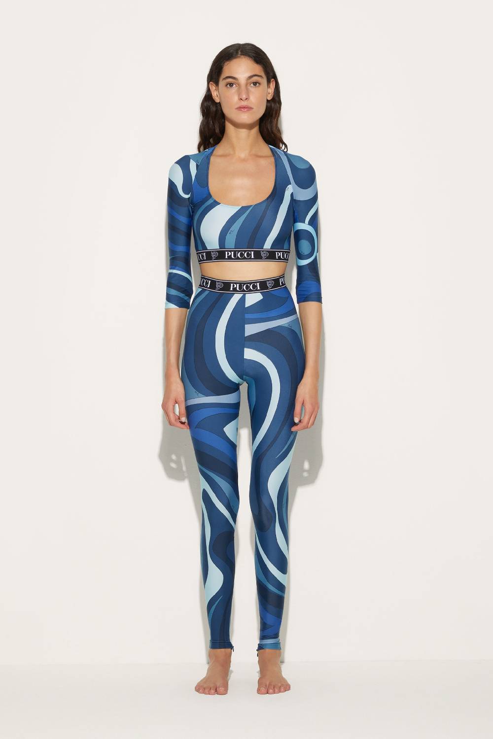 Pucci Leggings con stampa Marmo Sconto di tempo limitato