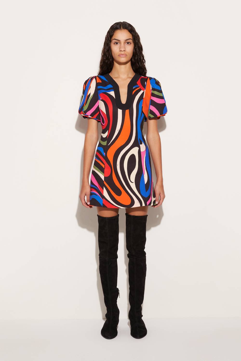 Pucci Mini abito con stampa Marmo Vendite stagionali