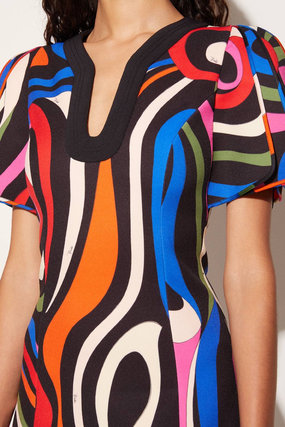 Pucci Mini abito con stampa Marmo Vendite stagionali