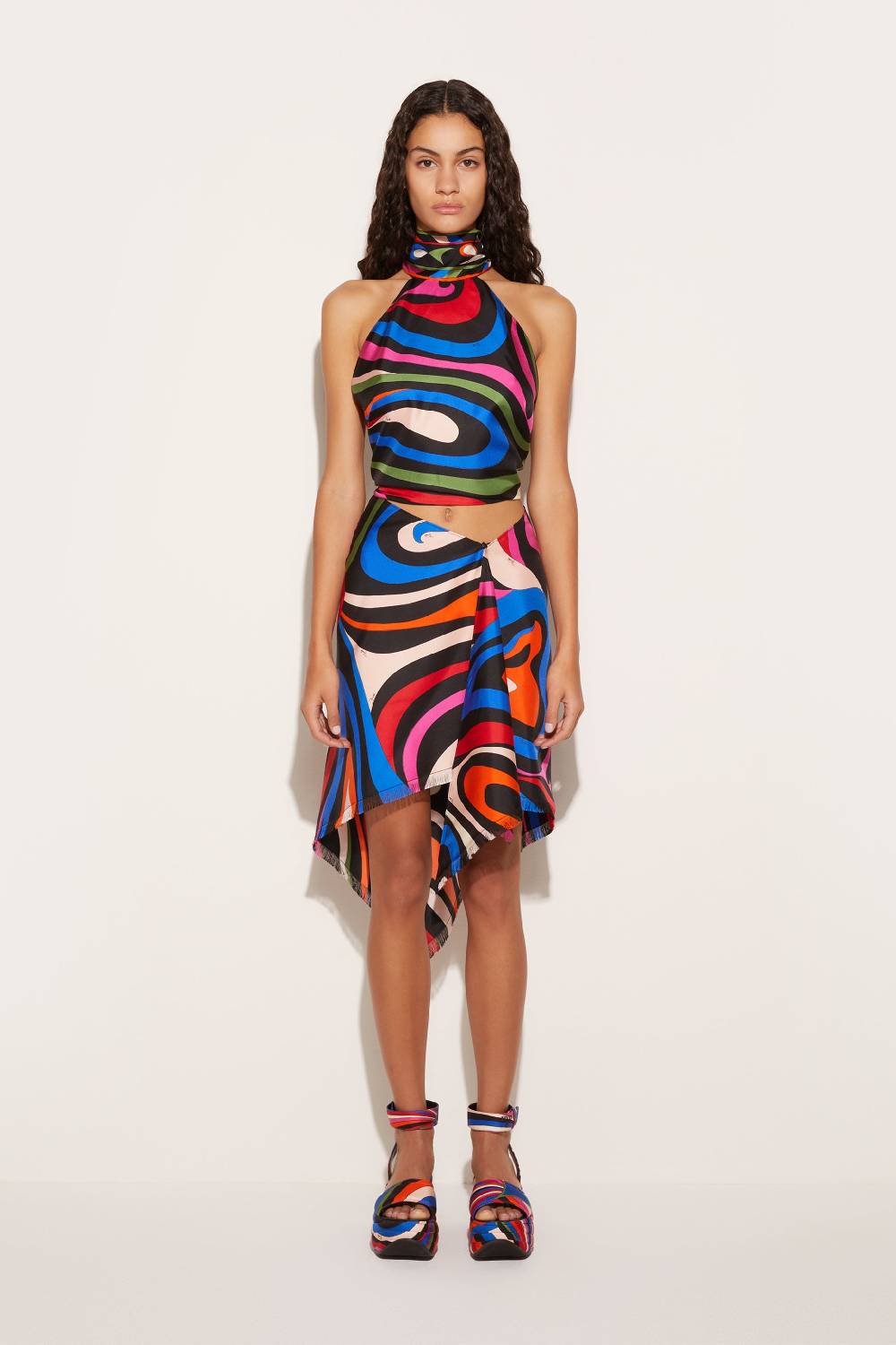 Pucci Top in seta con stampa Marmo Cyber Monday