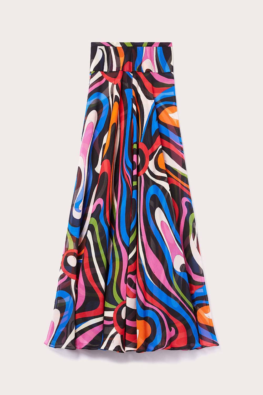 Pucci Gonna lunga in seta con stampa Marmo Vendita calda