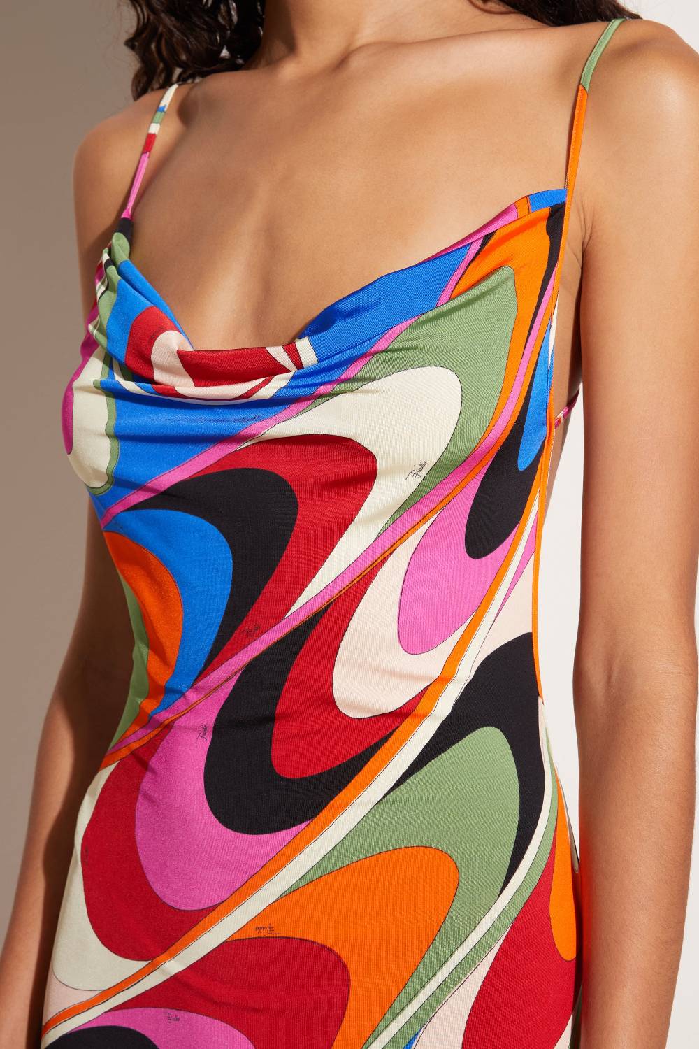 Pucci Abito lungo con stampa Onde Lightning offer