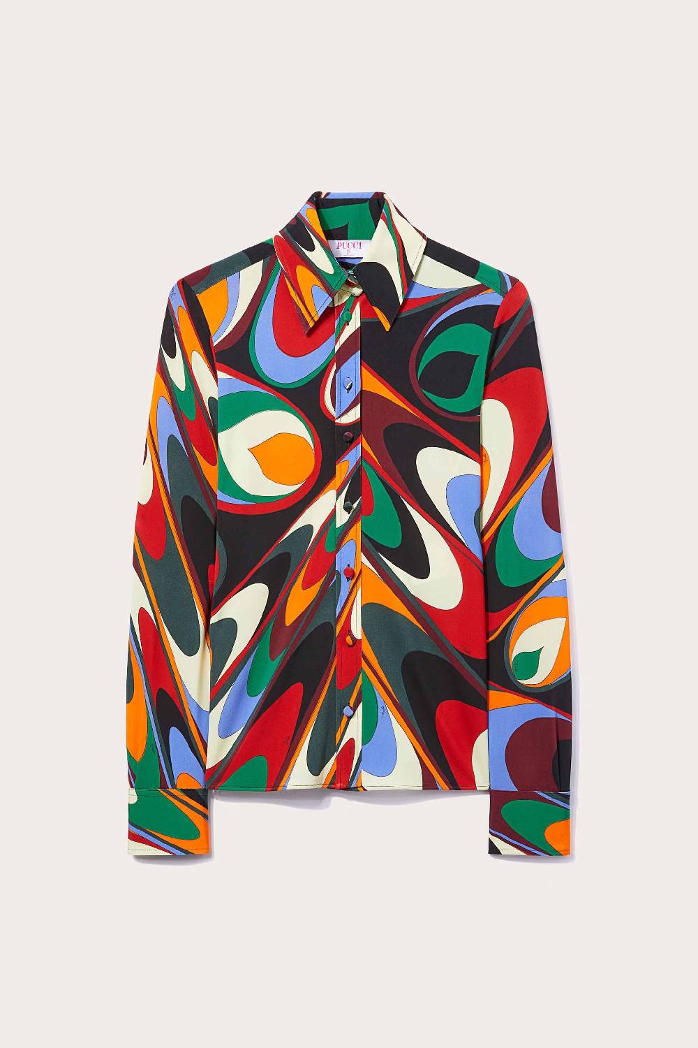 Pucci Camicia in seta con stampa Onde Offerte stagionali