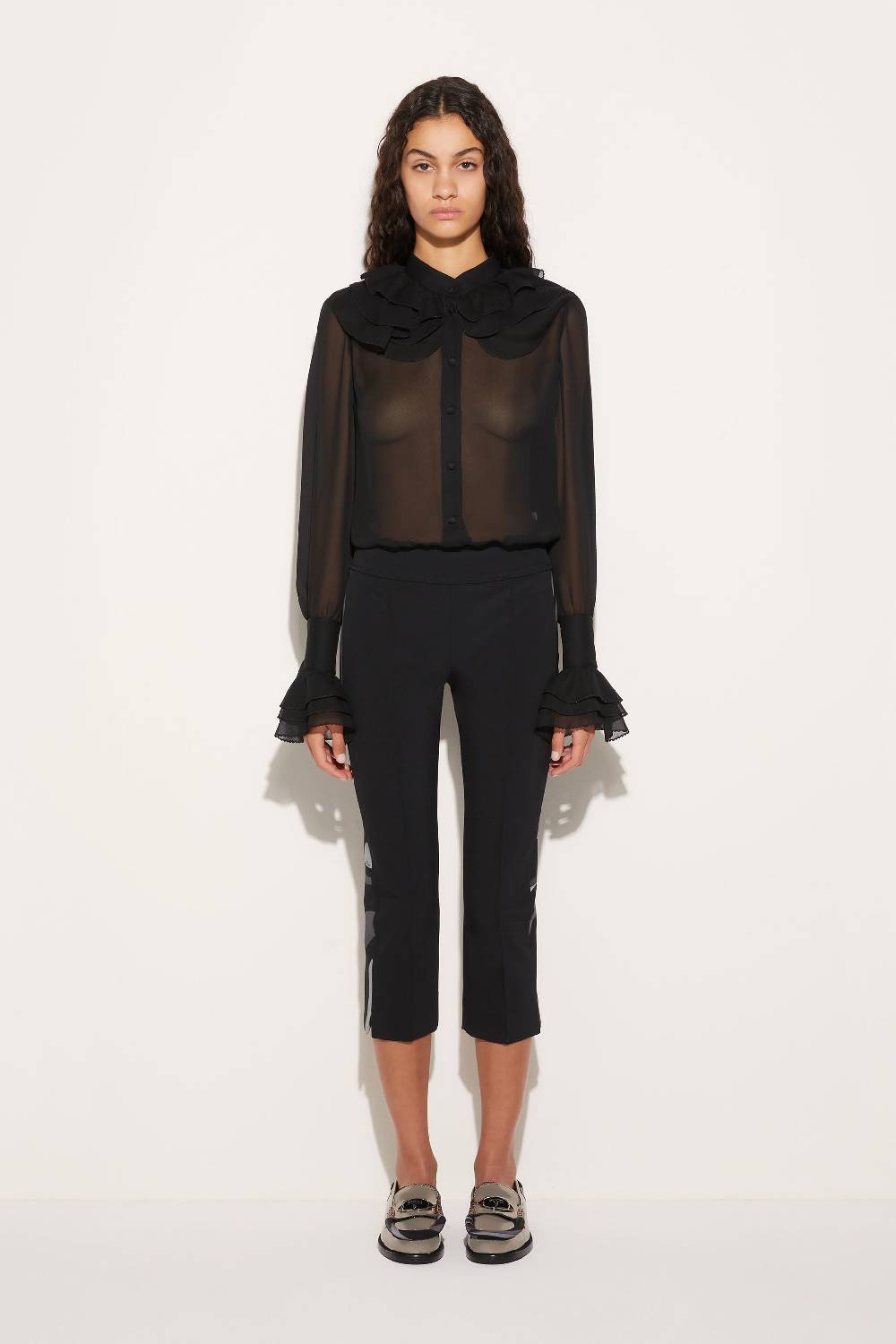 Pucci Pantaloni cropped con stampa Marmo Only for today