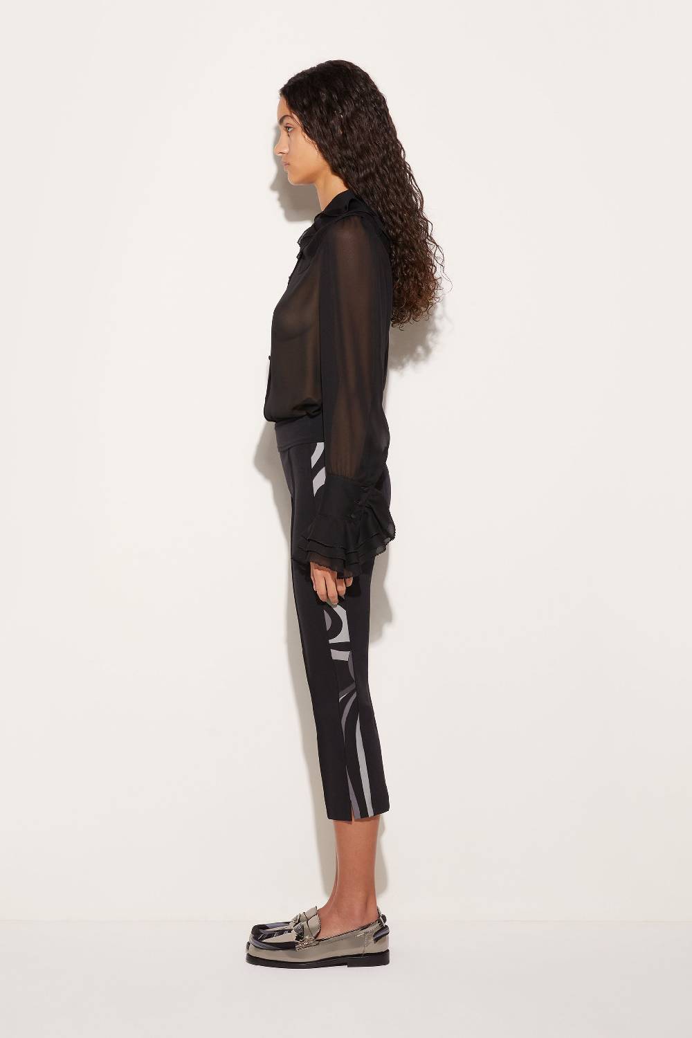 Pucci Pantaloni cropped con stampa Marmo Only for today
