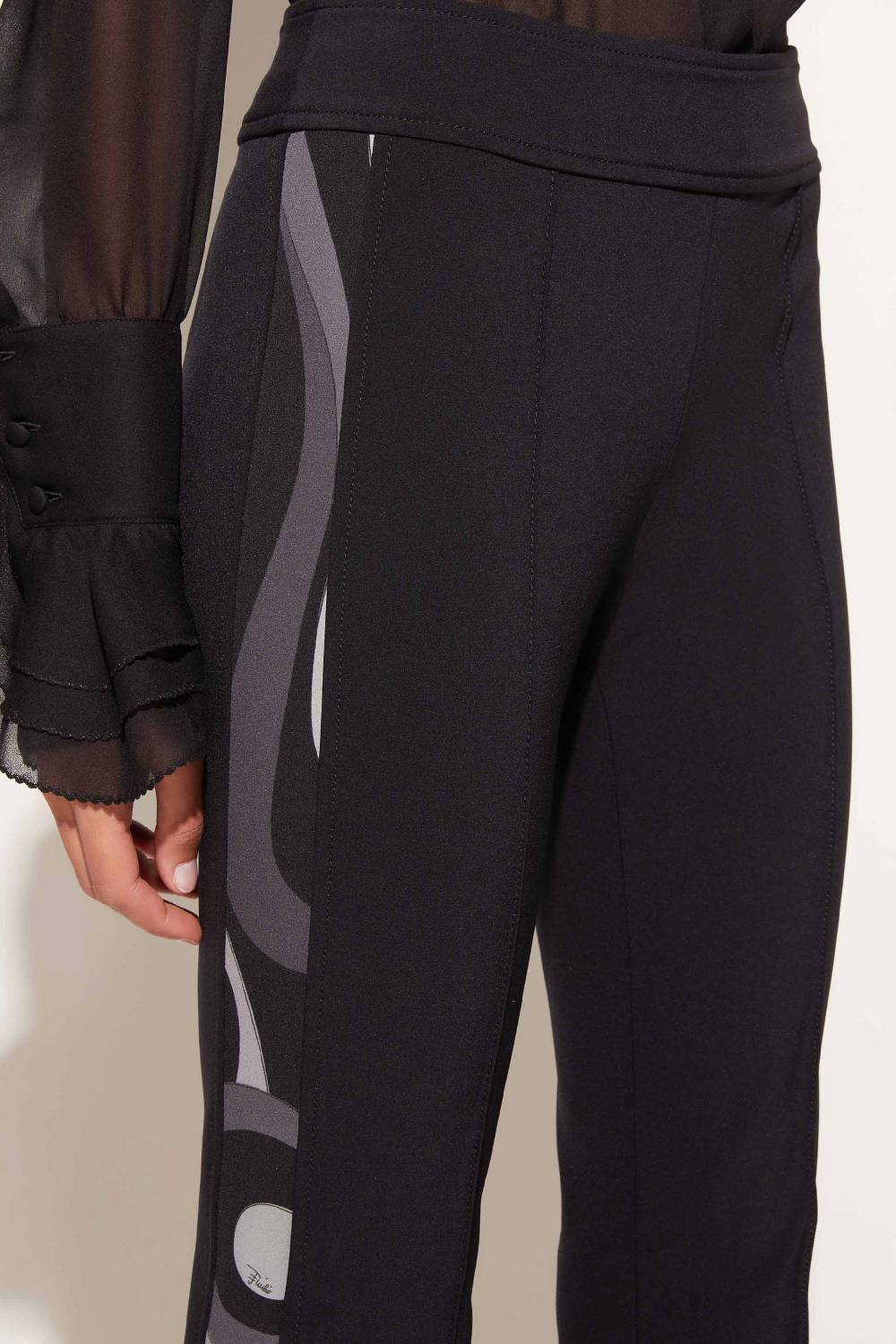 Pucci Pantaloni cropped con stampa Marmo Only for today