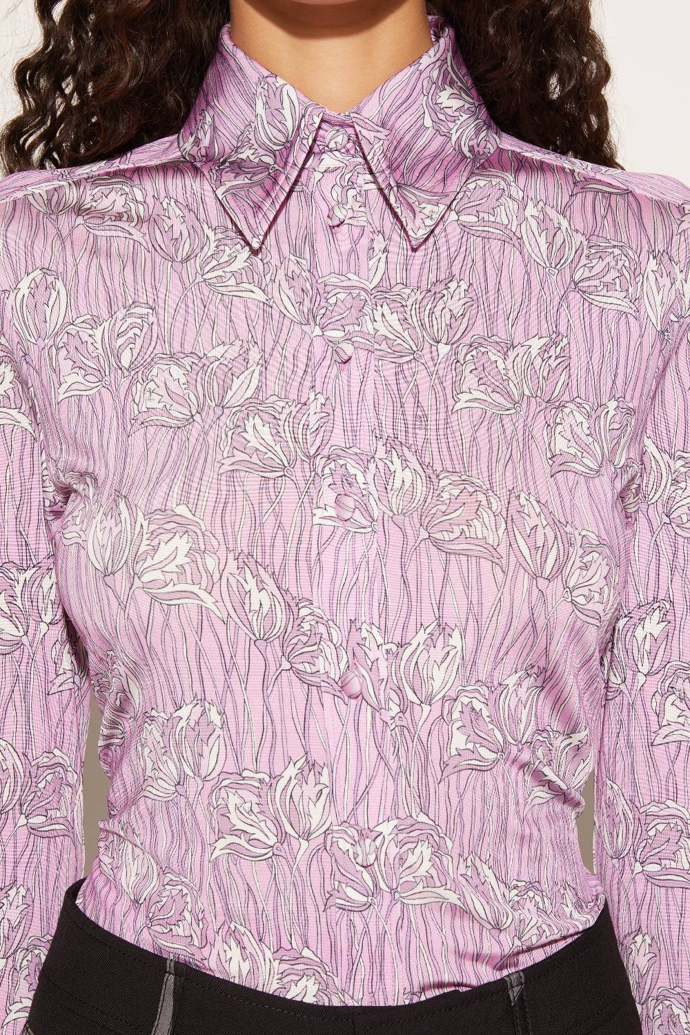 Pucci Camicia con stampa Fior di Loto Duty-free
