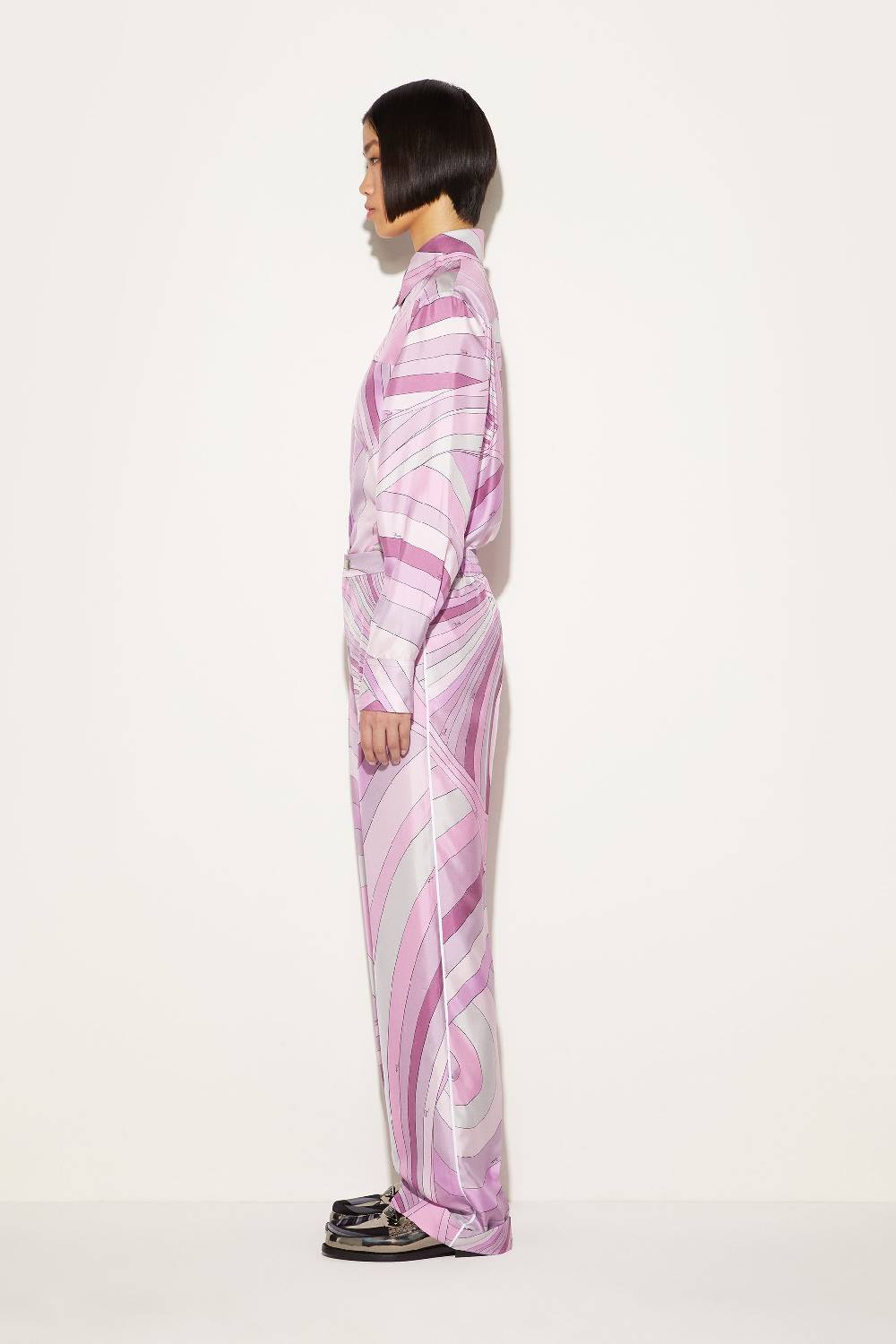 Pucci Pantaloni in seta con stampa Iride Qualità