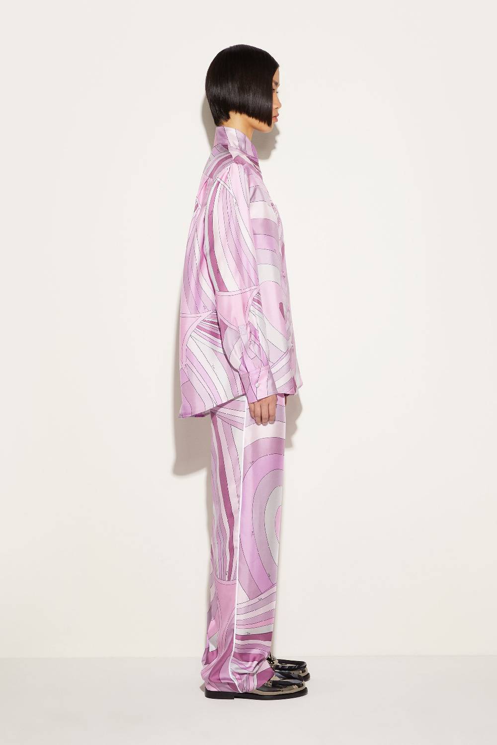 Pucci Camicia in seta con stampa Iride Spedizione Gratuita