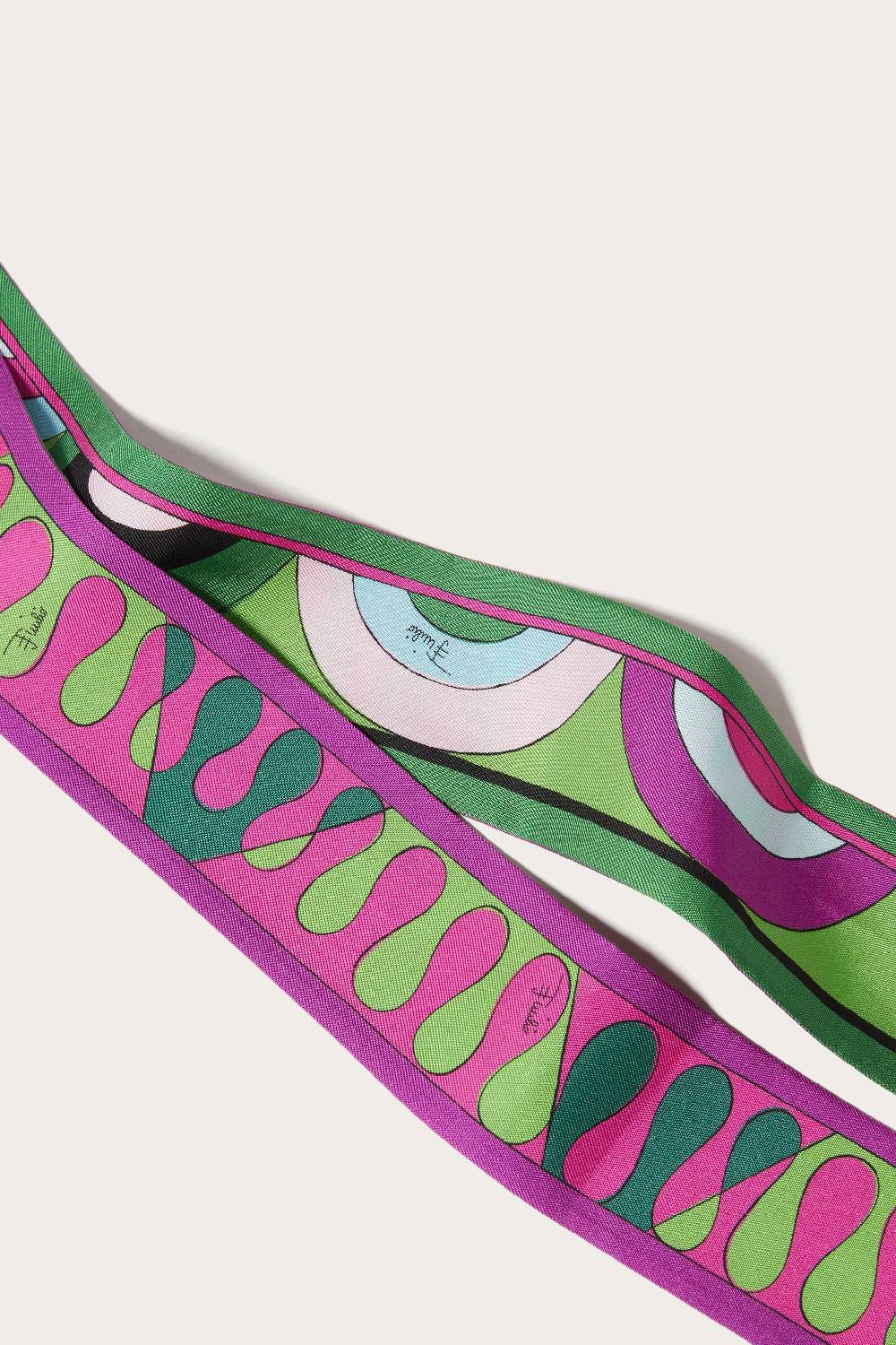 Pucci Foulard in seta con stampe Onde e Leocorno Negozi Online