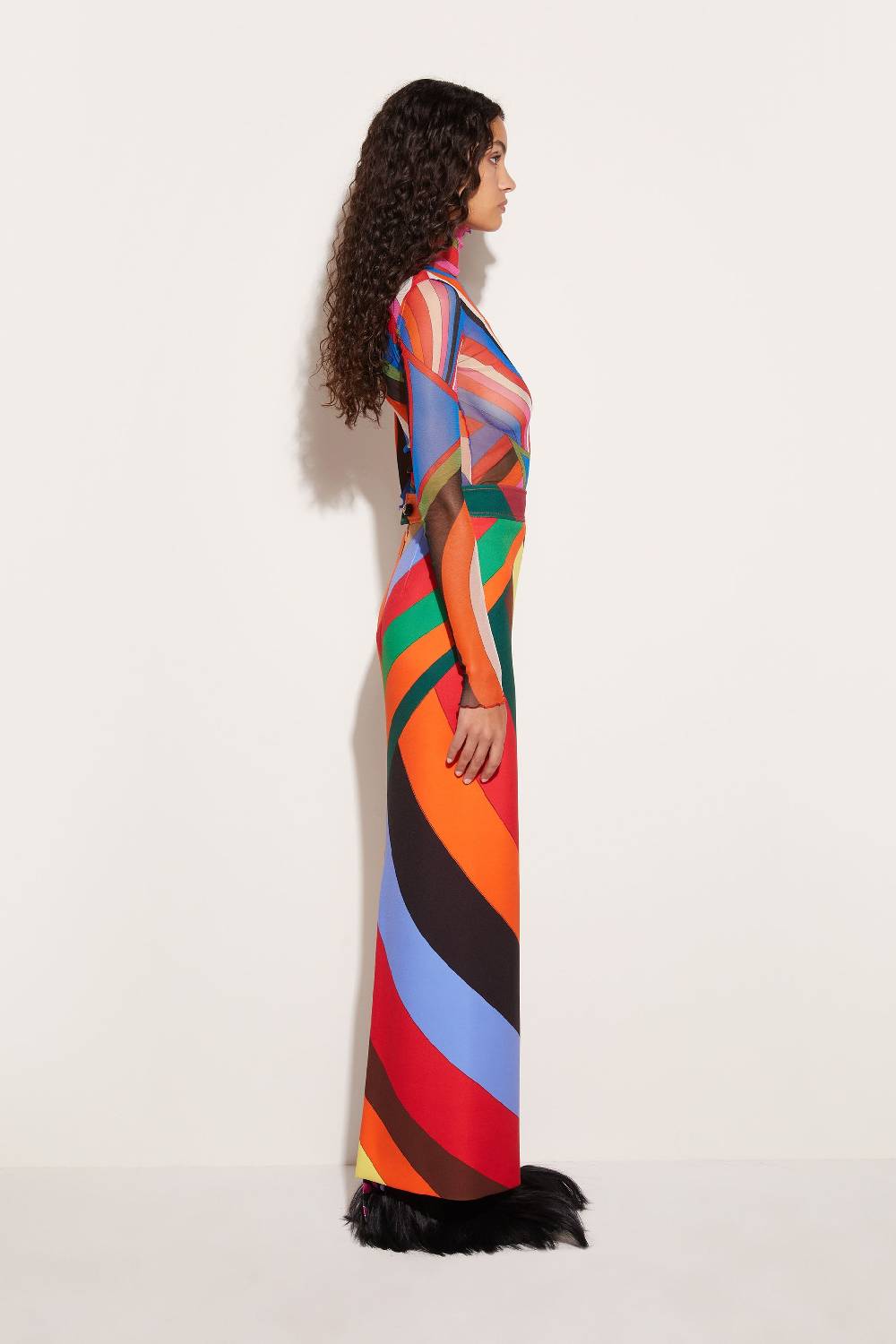 Pucci Gonna lunga con stampa Iride Presa