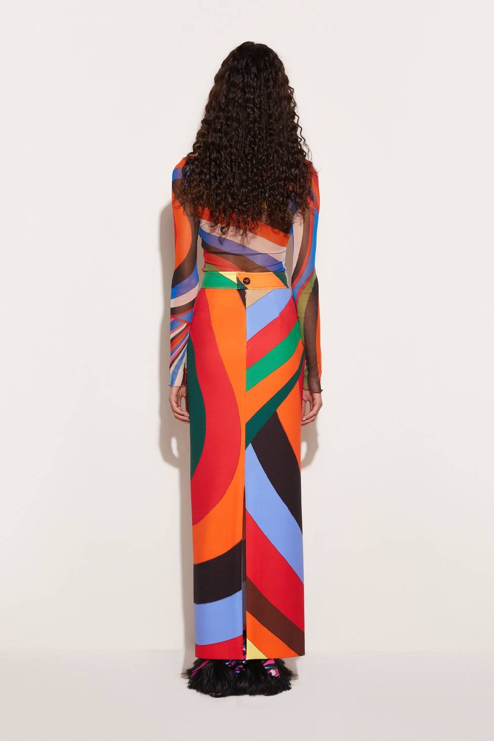 Pucci Gonna lunga con stampa Iride Presa
