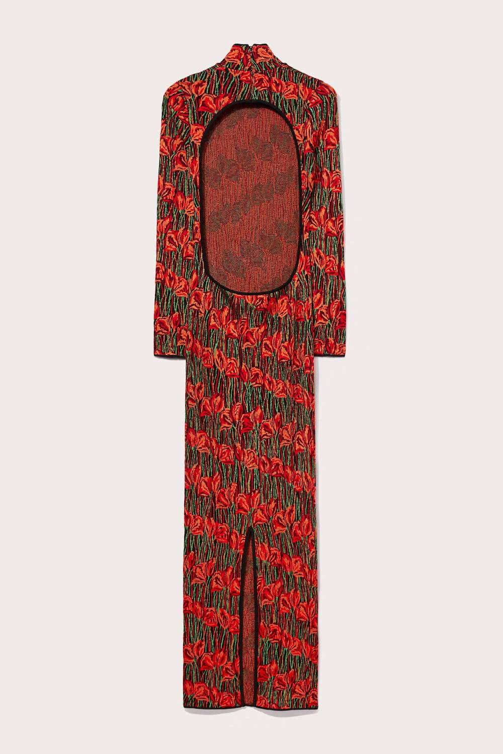Pucci Abito lungo jacquard con motivo Fior di Loto Economico