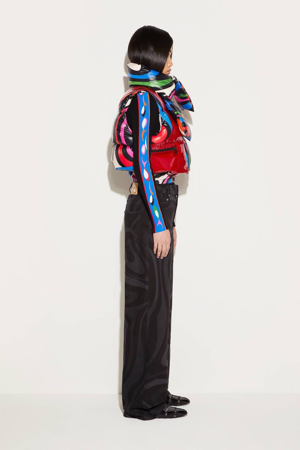 Pucci Gilet imbottito con stampa Marmo Vendita Economica